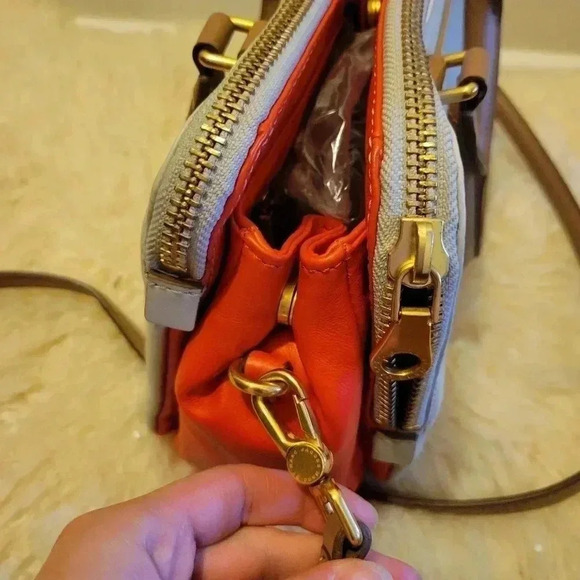 MARC by Marc Jacobs Goodbye Columbus Leather Satchel Crossbody Bag - Picture 8 of 11